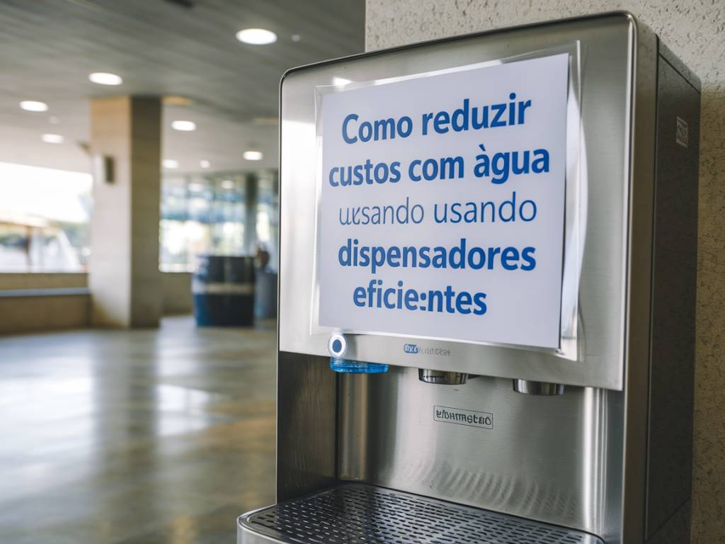 Como reduzir custos com água usando dispensadores eficientes